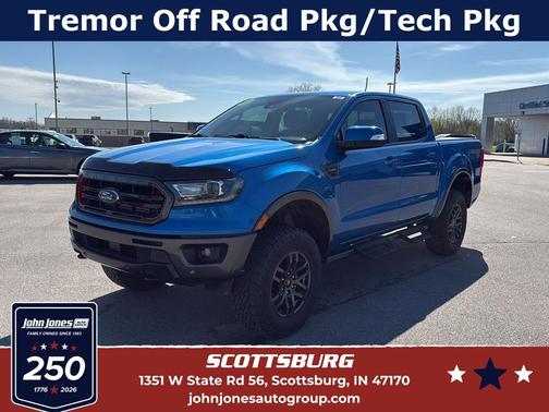 Velocity Blue Metallic 2021 Ford Ranger LARIAT