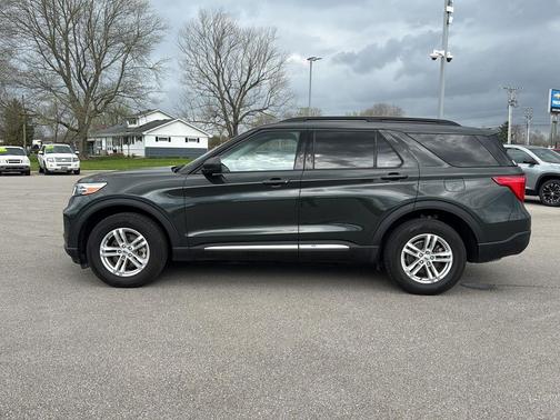 Forged Green Metallic 2023 Ford Explorer XLT