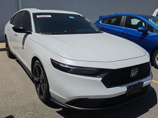 Platinum White Pearl 2025 Honda Accord Hybrid Sport