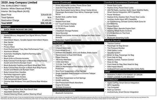 2020 Jeep Compass Limited