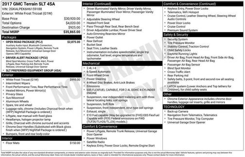 2017 GMC Terrain SLT