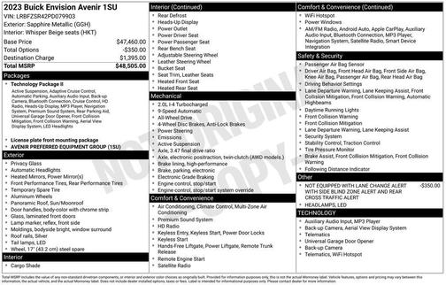 2023 Buick Envision Avenir AWD