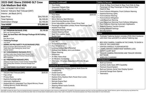 2025 GMC Sierra 2500 SLT