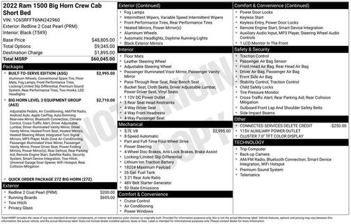 2022 RAM 1500 Big Horn/Lone Star