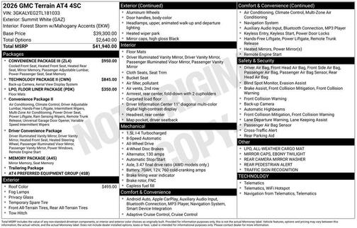 2026 GMC Terrain AWD AT4