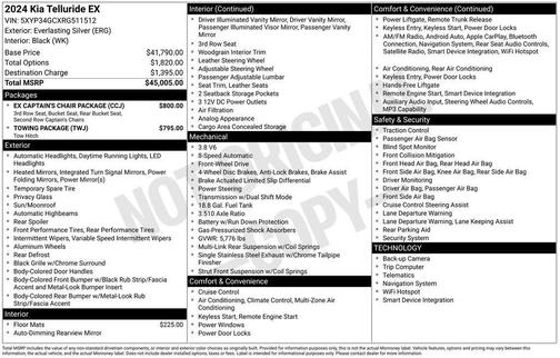 2024 Kia Telluride EX