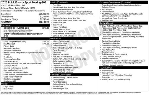 2026 Buick Envista Sport Touring FWD