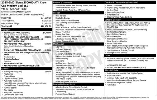 2025 GMC Sierra 2500 AT4
