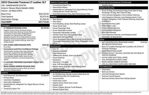 2023 Chevrolet Traverse LT Leather