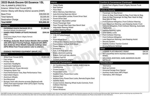 2023 Buick Encore GX Essence