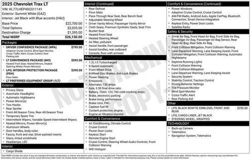 2025 Chevrolet Trax LT