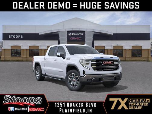 Glacier White Tricoat 2026 GMC Sierra 1500 SLT