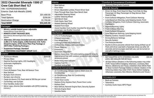 2022 Chevrolet Silverado 1500 LT