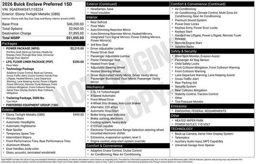 2026 Buick Enclave Preferred