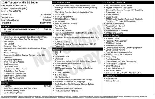 Slate Metallic 2019 Toyota Corolla SE