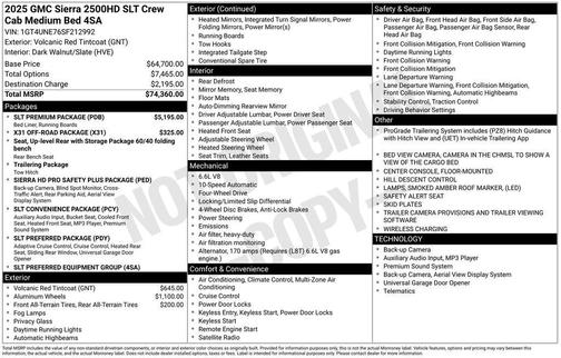 2025 GMC Sierra 2500 SLT