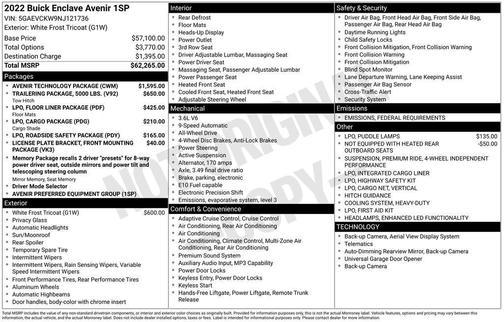 2022 Buick Enclave AWD Avenir