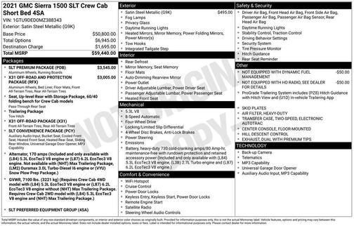 Satin Steel Metallic 2021 GMC Sierra 1500 SLT