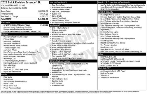 2023 Buick Envision Essence AWD