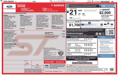 Carbonized Gray Metallic 2022 Ford Edge ST