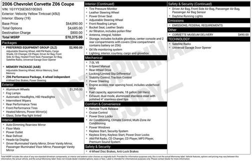 2006 Chevrolet Corvette Z06