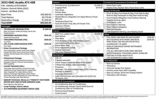 2023 GMC Acadia AWD AT4