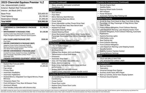 2023 Chevrolet Equinox Premier w/1LZ