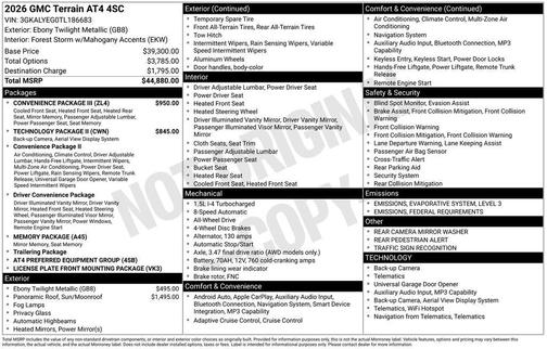 2026 GMC Terrain AWD AT4