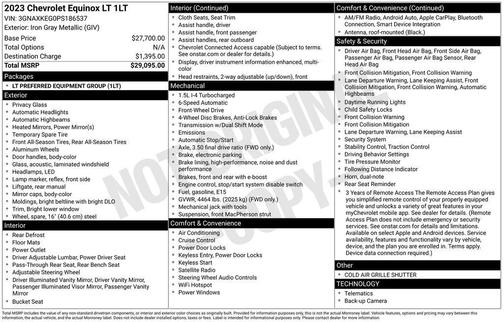 Iron Gray Metallic 2023 Chevrolet Equinox 1LT