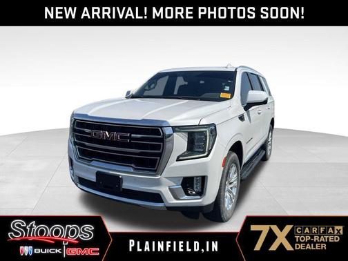 White Frost Tricoat 2022 GMC Yukon SLT