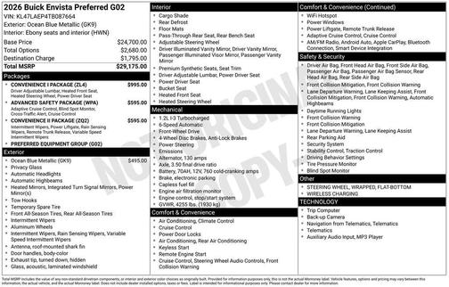 2026 Buick Envista Preferred FWD