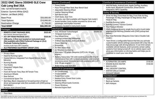 2022 GMC Sierra 3500 SLE