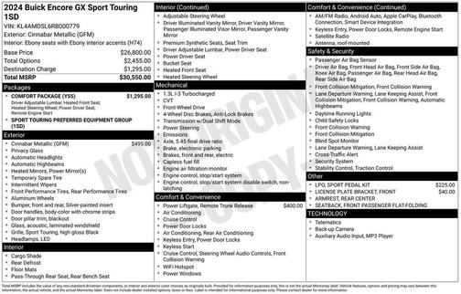 2024 Buick Encore GX Sport Touring