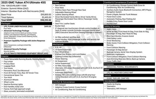 2025 GMC Yukon 4WD AT4 Ultimate