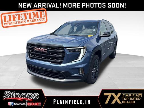 Blue 2024 GMC Acadia FWD Elevation