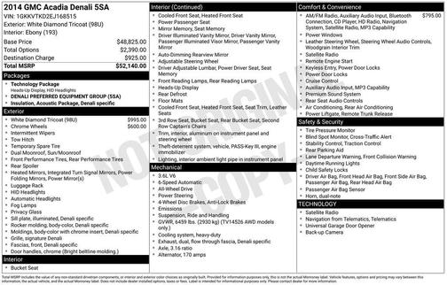 2014 GMC Acadia Denali