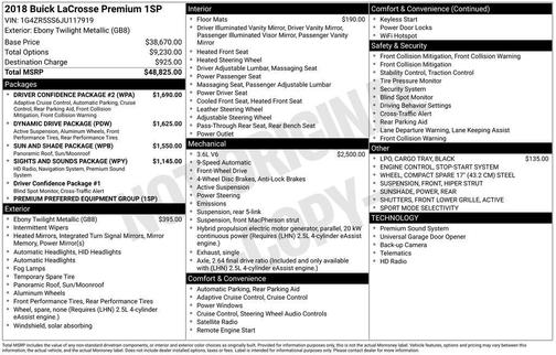 2018 Buick LaCrosse Premium