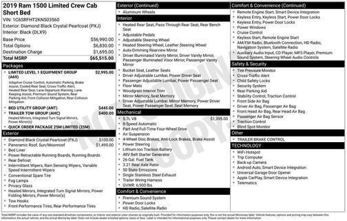 2019 RAM 1500 Limited