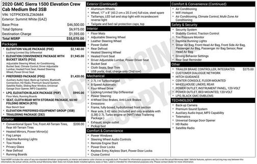 2020 GMC Sierra 1500 Elevation