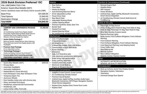 2026 Buick Envision Preferred AWD