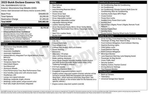 2023 Buick Enclave Essence FWD