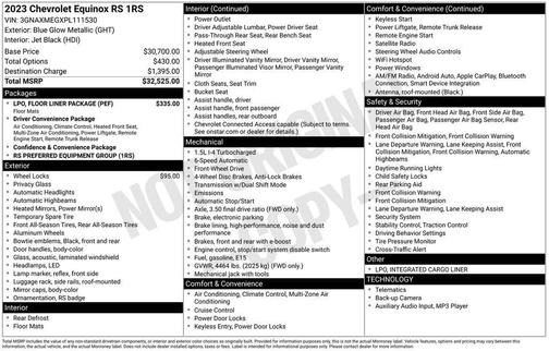 2023 Chevrolet Equinox FWD RS