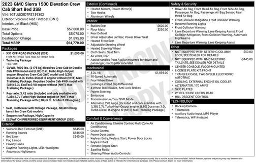 2023 GMC Sierra 1500 Elevation