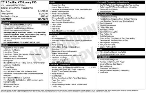 2017 Cadillac XT5 Luxury