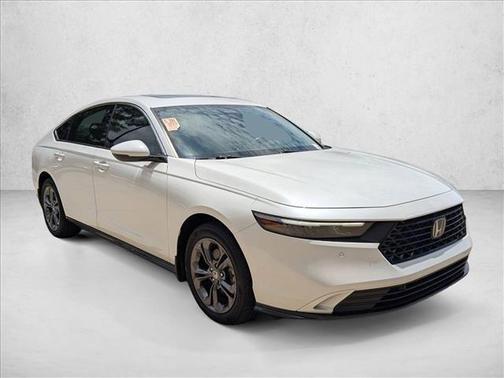 Platinum White Pearl 2024 Honda Accord Hybrid EX-L