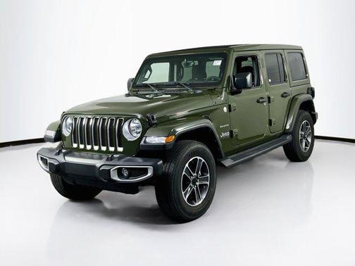 Sarge Green Clearcoat 2023 Jeep Wrangler 4-Door Sahara 4x4
