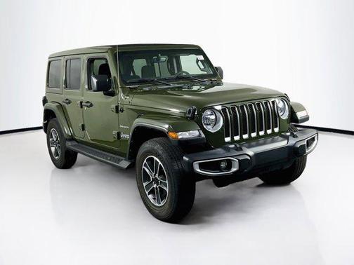 Sarge Green Clearcoat 2023 Jeep Wrangler 4-Door Sahara 4x4