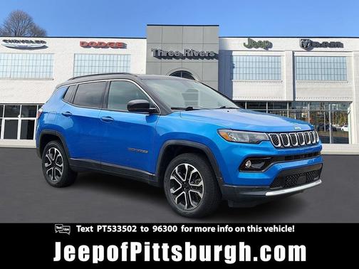 Laser Blue Pearlcoat 2023 Jeep Compass Limited