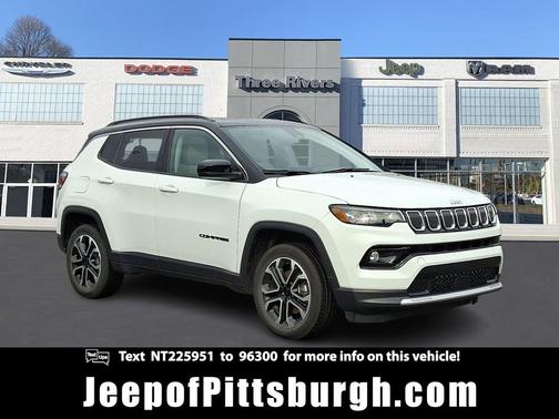Bright White Clearcoat 2022 Jeep Compass Limited