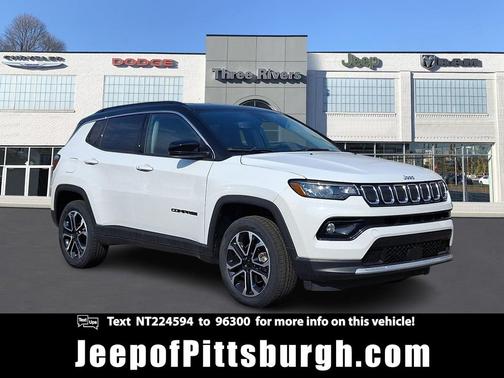Bright White Clearcoat 2022 Jeep Compass Limited